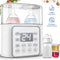 9-In-1 Portable Baby Bottle Sterilizer, Double Bottle Breast Milk Warmer with LCD Display, Timer & 24H Temperature Control