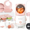 17-in-1 Baby Food Maker & Processor Set – Puree Blender with Food Containers, Freezer Tray, Silicone Spoons, and Spatula (Pink)