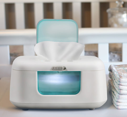 Baby Wipe Warmer & Dispenser with LED Changing Light & On/Off Switch