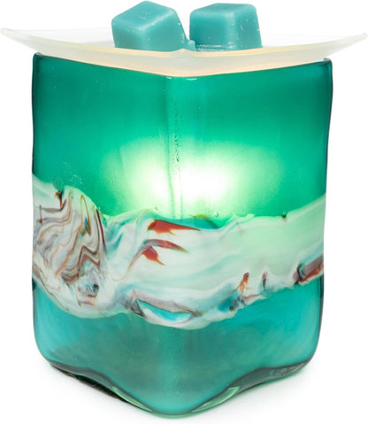 Wax Warmer for Scented Wax Melts and Tarts - Allure  Art Glass Collection 